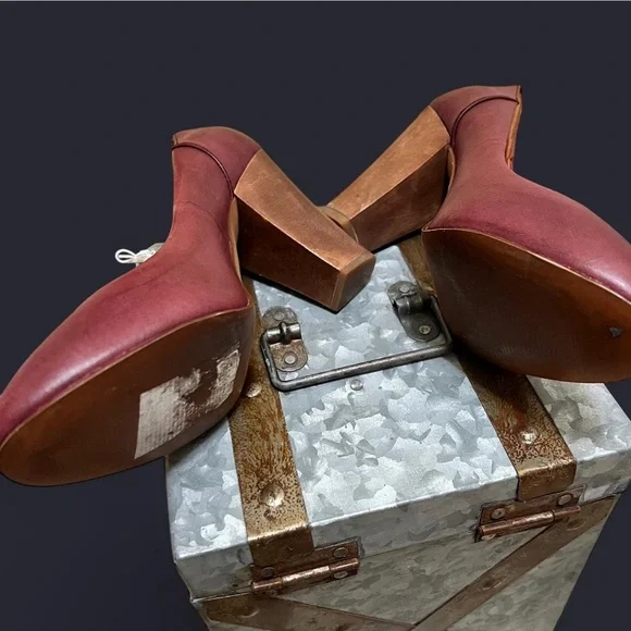 Madewell Red Heels Vintage-Inspired Leather - Picture 5 of 6